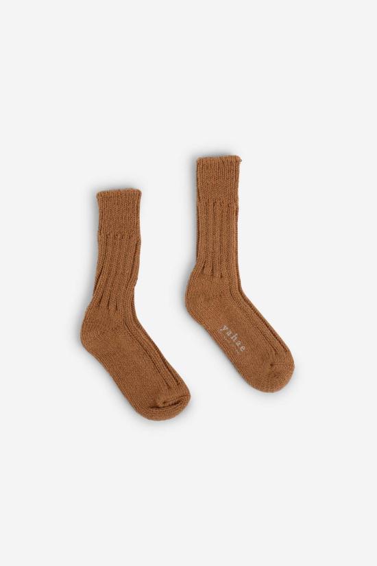  YAMAYA SOCKS 양말 야마야  오가닉 코튼 로우 게이지  브라운