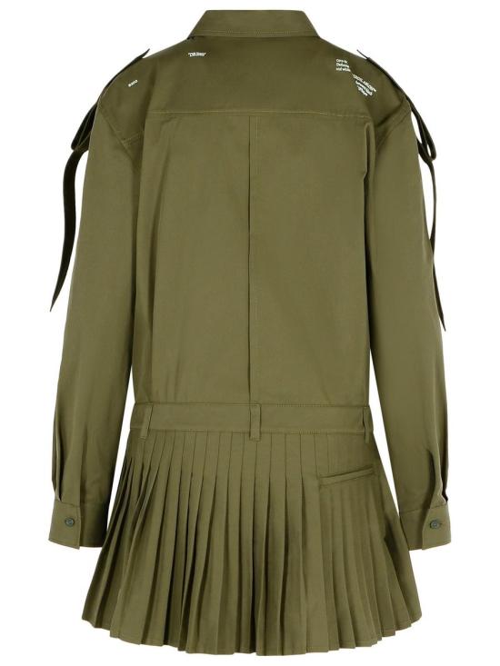 25SS 오프화이트 숏 원피스 OWDG00AS25FAB0025801 GREEN - OFF WHITE