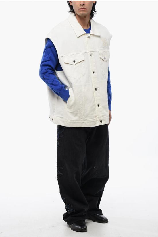  오프화이트 데님 자켓 OMYR002S24DEN0010202 White - OFF WHITE