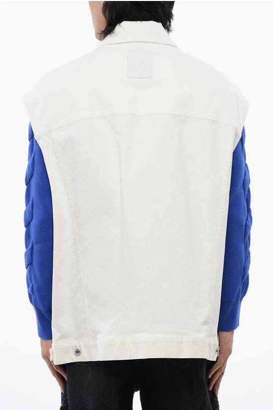  오프화이트 데님 자켓 OMYR002S24DEN0010202 White - OFF WHITE