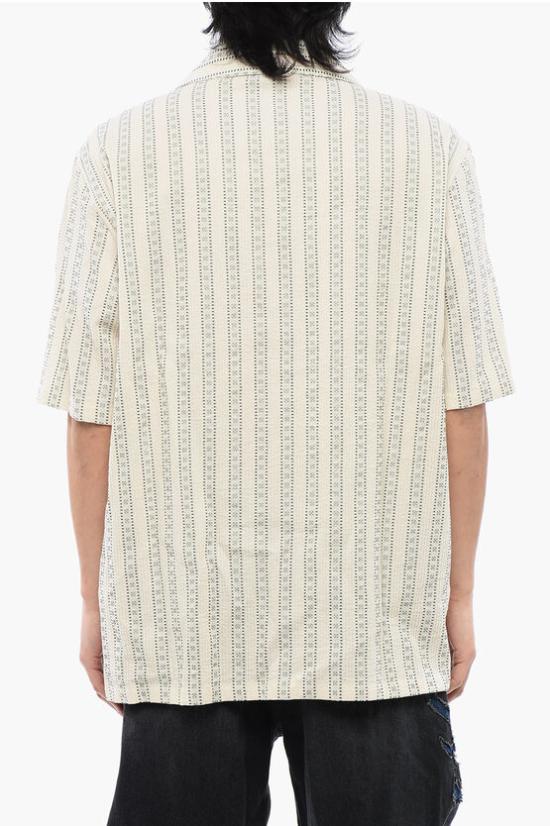  오프화이트 반팔 셔츠 OMGG013S24FAB0011900 - OFF WHITE