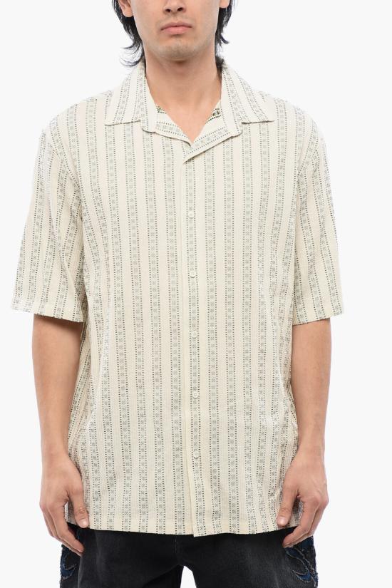  오프화이트 반팔 셔츠 OMGG013S24FAB0011900