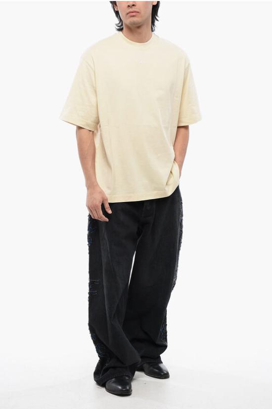  오프화이트 반팔 티셔츠 OMAA120S24JER0040301 White - OFF WHITE