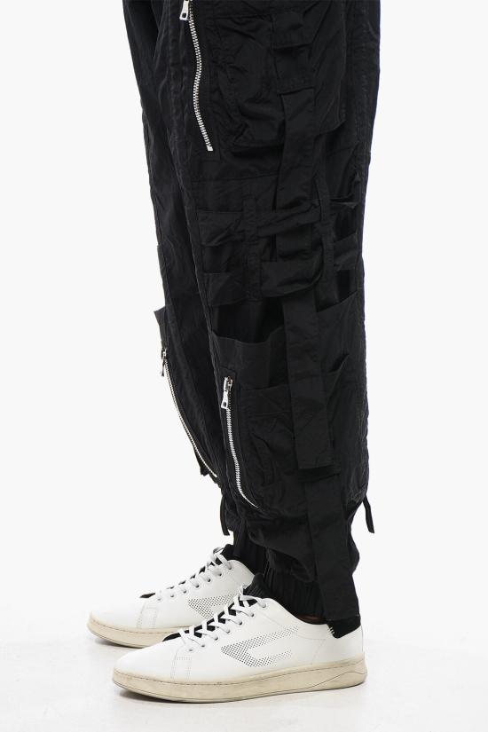  발망 카고 팬츠 XH0OB140XB06 0PA Black - BALMAIN