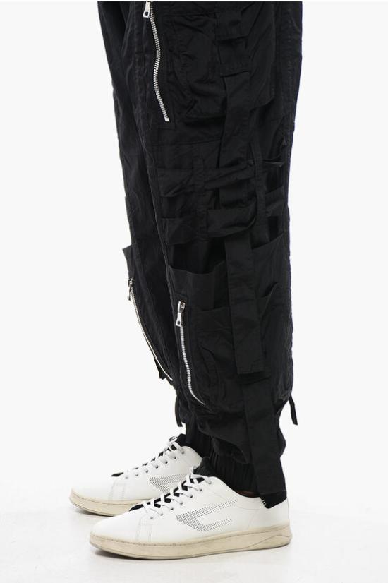  발망 카고 팬츠 XH0OB140XB06 0PA Black - BALMAIN