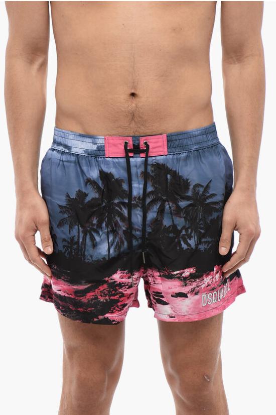  디스퀘어드2 스윔팬츠 S82D7B72 SJ4760 446 Blu Rosa