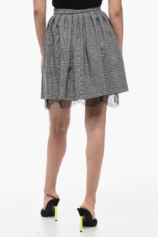  디올 숏 스커트 311J09A 1376 9330 Black White - DIOR
