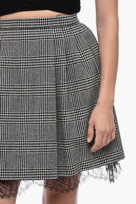  디올 숏 스커트 311J09A 1376 9330 Black White - DIOR