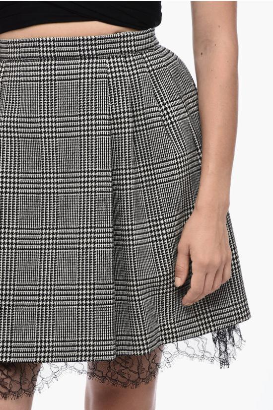  디올 숏 스커트 311J09A 1376 9330 Black White - DIOR