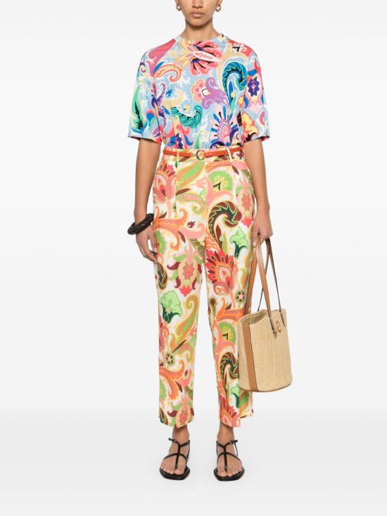 25SS 에트로 반팔 티셔츠 WRMA0007 99IAD11X0887 Blue - ETRO