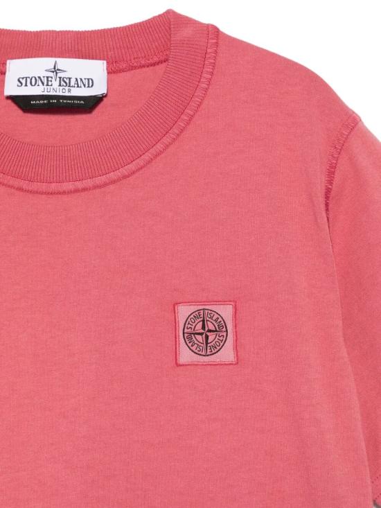 25SS [키즈] 스톤 아일랜드 티셔츠 K1S162100006 S0050 V0089 GERANIUM - STONE ISLAND