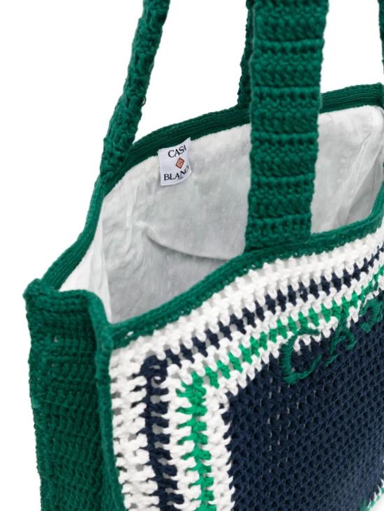 25SS 카사블랑카 숄더백 APS25 BAG 120 01 NAVY GREEN - CASABLANCA