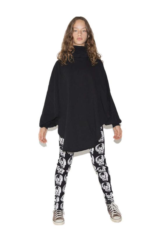  [키즈] 누누누 트레이닝/조거 팬츠 엑스레이 스컬 레깅스 블랙 - NUNUNU