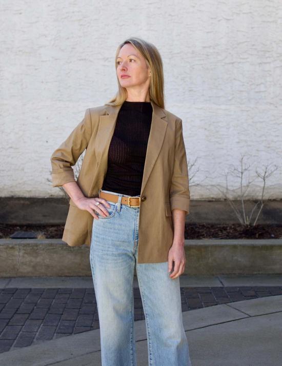  랙앤본 민소매 티셔츠 래그앤본 몰리 모크넥 블랙 - RAG & BONE