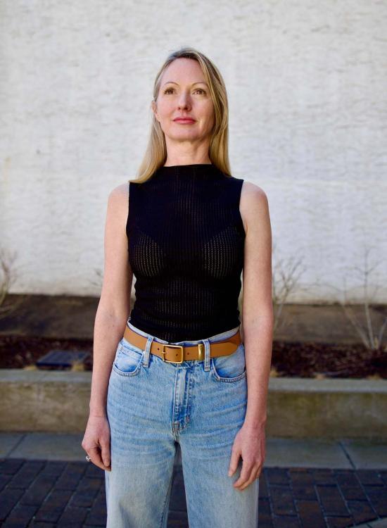  랙앤본 민소매 티셔츠 래그앤본 몰리 모크넥 블랙 - RAG & BONE