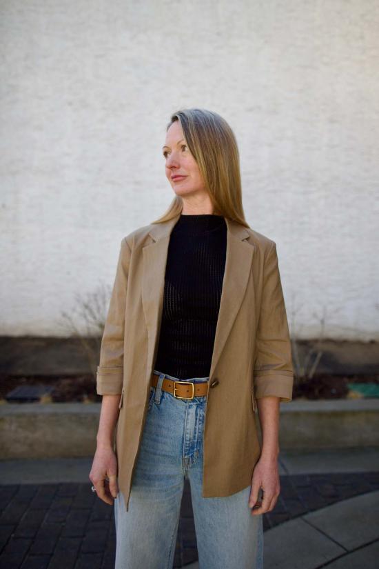  랙앤본 민소매 티셔츠 래그앤본 몰리 모크넥 블랙 - RAG & BONE