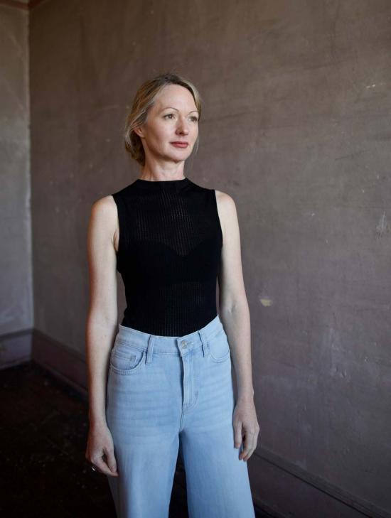  랙앤본 민소매 티셔츠 래그앤본 몰리 모크넥 블랙