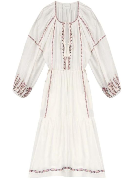 25SS 이자벨마랑에뚜왈 미디 원피스 RO0673FA C1J11E ECRU OCHRE