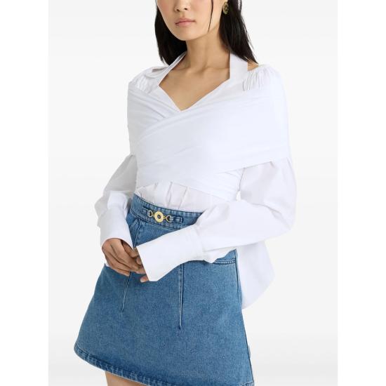 25SS 파투 블라우스 BL0370017 001W WHITE - PATOU