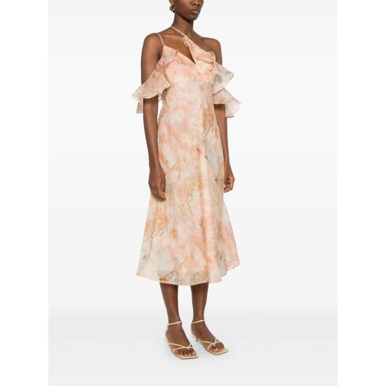 25SS 짐머만 숏 원피스 3967DS251 GUAVA NEUTRALS - ZIMMERMANN