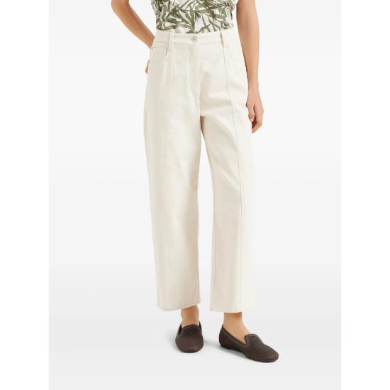 25SS 브루넬로 쿠치넬리 팬츠 M0H81P5972 C1713 WHITE - BRUNELLO CUCINELLI