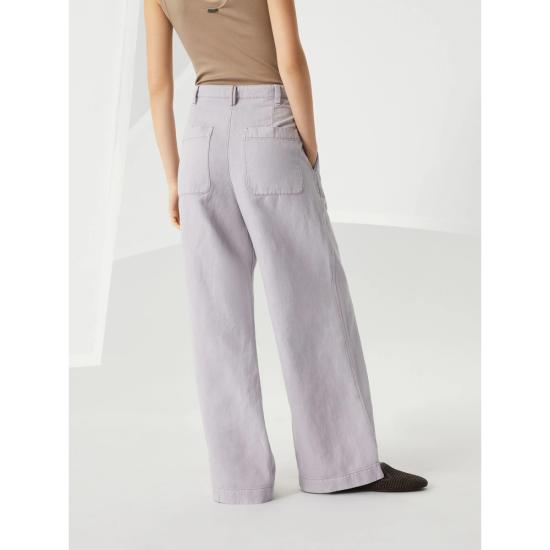 25SS 브루넬로 쿠치넬리 팬츠 ML996P5896 C9101 PURPLE - BRUNELLO CUCINELLI