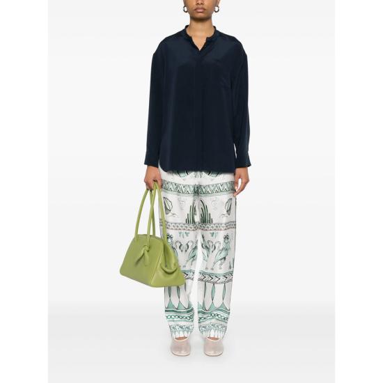 25SS 파비아나 필리피 팬츠 PAD275F835 D860 VR1 WHITE GREEN - FABIANA FILIPPI