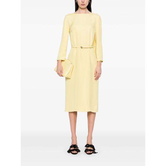 25SS 구찌 미디 원피스 818246 Z8BYJ 7317 YELLOW - GUCCI