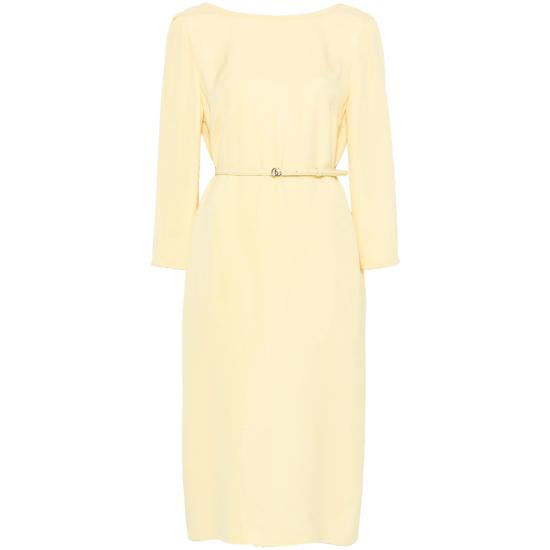 25SS 구찌 미디 원피스 818246 Z8BYJ 7317 YELLOW