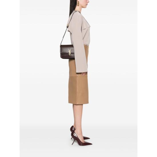  생로랑 솔페리노 미디움 숄더백 634305 0SX0W 2877 BROWN - SAINT LAURENT
