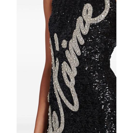 25SS 발망 원피스 EF1RO140 PC70 EAW BLACK - BALMAIN