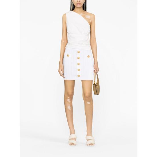 25SS 발망 스커트 EF1LB290 KB07 0FA WHITE - BALMAIN