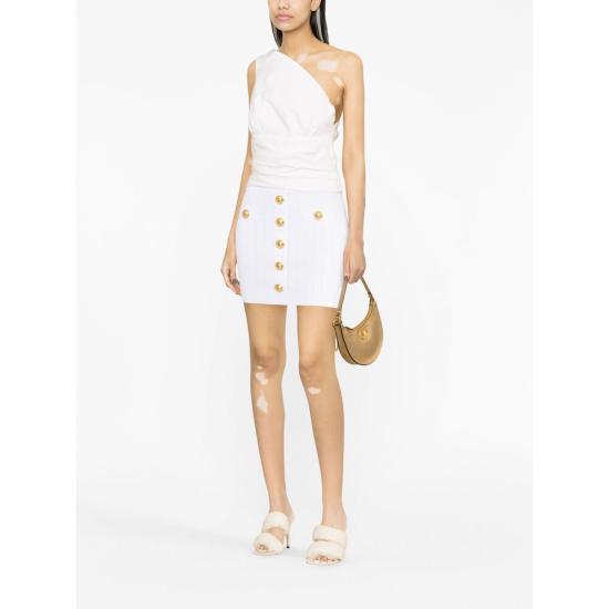 25SS 발망 스커트 EF1LB290 KB07 0FA WHITE - BALMAIN