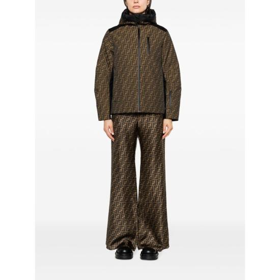 24FW 펜디 자켓 AWYC FAN151 F118W BROWN BLACK - FENDI