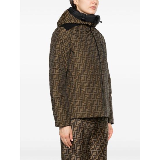 24FW 펜디 자켓 AWYC FAN151 F118W BROWN BLACK - FENDI