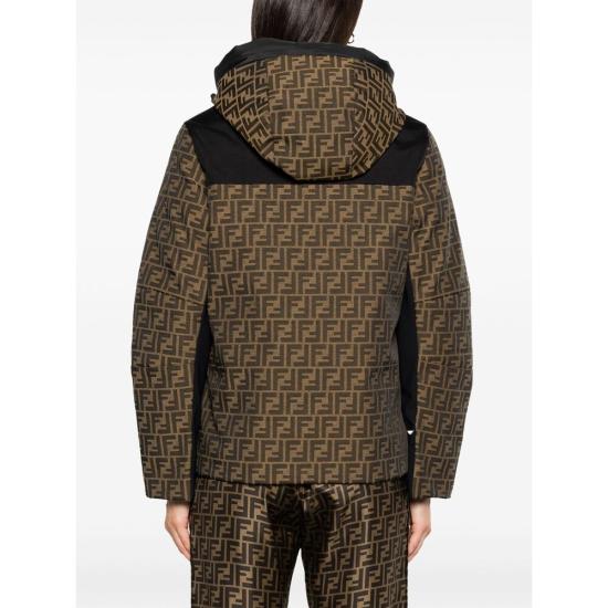 24FW 펜디 자켓 AWYC FAN151 F118W BROWN BLACK - FENDI