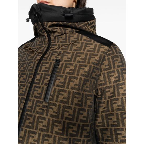 24FW 펜디 자켓 AWYC FAN151 F118W BROWN BLACK - FENDI