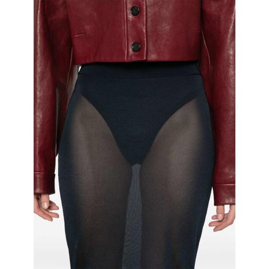 24FW 생로랑 스커트 811119 Y75YK 4104 BLUE - SAINT LAURENT