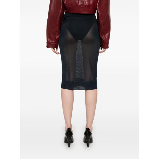 24FW 생로랑 스커트 811119 Y75YK 4104 BLUE - SAINT LAURENT