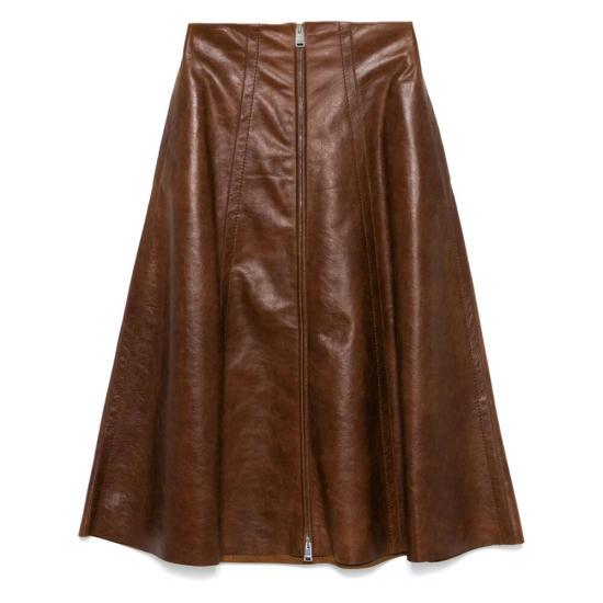 24FW 펜디 미디 스커트 ASZ6 FPD955 F0BBK BROWN