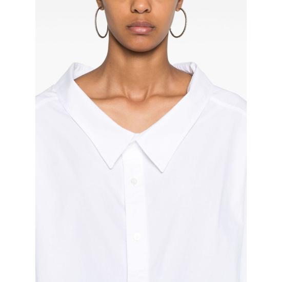 24FW 발렌시아가 블라우스 809072 TNM60 9000 WHITE - BALENCIAGA