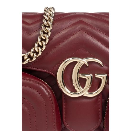  구찌 GG 마몽 스몰 멀티 포켓백 795228 AADPJ 6207 RED - GUCCI