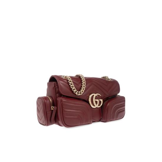  구찌 GG 마몽 스몰 멀티 포켓백 795228 AADPJ 6207 RED - GUCCI