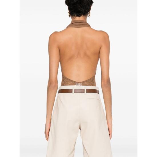 24FW 생로랑 민소매 티셔츠 785310 Y76OU 2520 BROWN - SAINT LAURENT