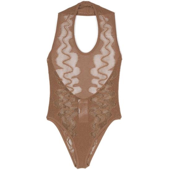 24FW 생로랑 민소매 티셔츠 785310 Y76OU 2520 BROWN