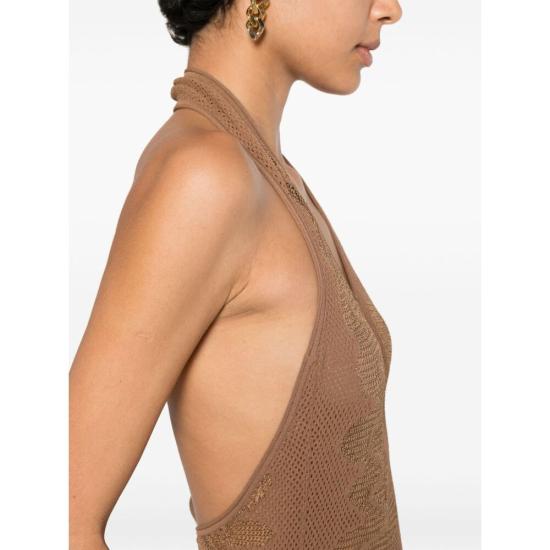 24FW 생로랑 민소매 티셔츠 785310 Y76OU 2520 BROWN - SAINT LAURENT