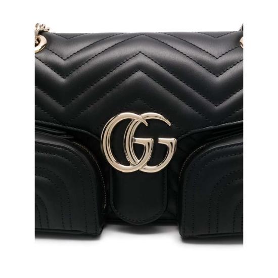  구찌 GG 마몽 스몰 멀티 포켓백 795228 AADPJ 1000 BLACK - GUCCI