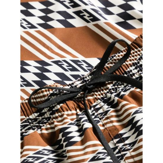 24FW 펜디 스윔팬츠 ARY9 FXB077 F1ACW BROWN BLACK - FENDI