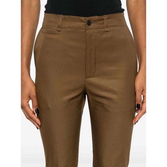  생로랑 스트레이트 팬츠 786680 Y3A99 2028 BROWN - SAINT LAURENT