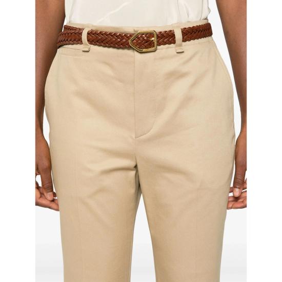  생로랑 코튼 드릴 스트레이트 레그 팬츠 786680 Y1A62 2965 NEUTRALS - SAINT LAURENT